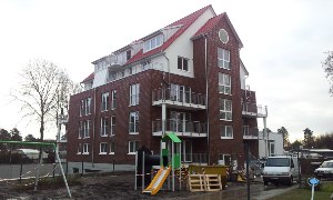 Bautenstand 4. Bauabschnitt Residenz Hohe Lith in Cuxhaven, Nordsee
